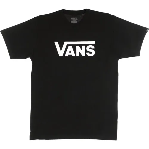 Klisches Schwarz/Weißes T-Shirt für Männer , Herren, Größe: L - Vans - Modalova