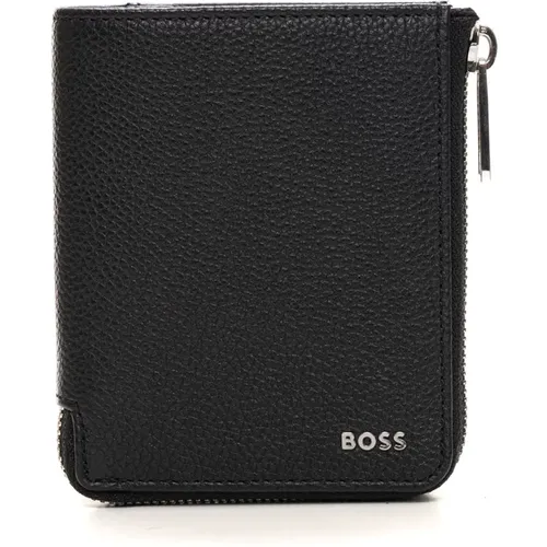 Vertical wallet with cardholder compartments , male, Sizes: ONE SIZE - Boss - Modalova