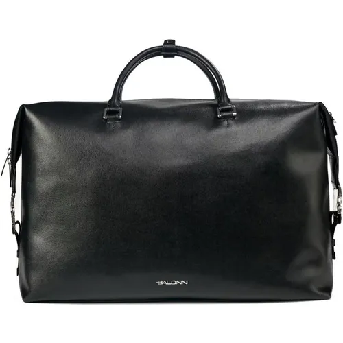 Luxurious Leather Travel Bag with Multiple Compartments , male, Sizes: ONE SIZE - Baldinini - Modalova