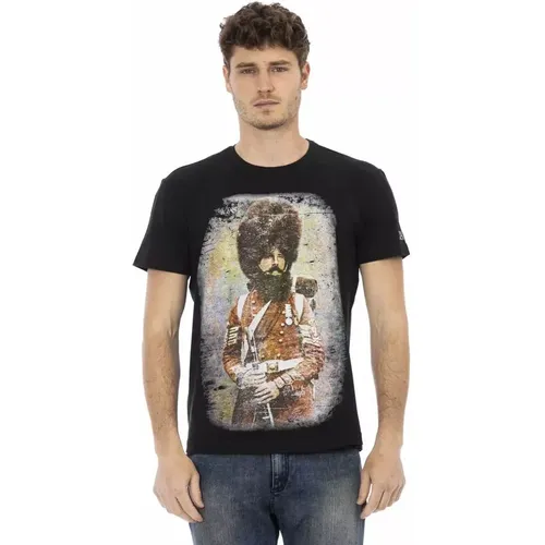 Elegant Casual T-Shirt with Unique Frontprint , male, Sizes: 2XL, XL, 3XL, L, M - Trussardi - Modalova