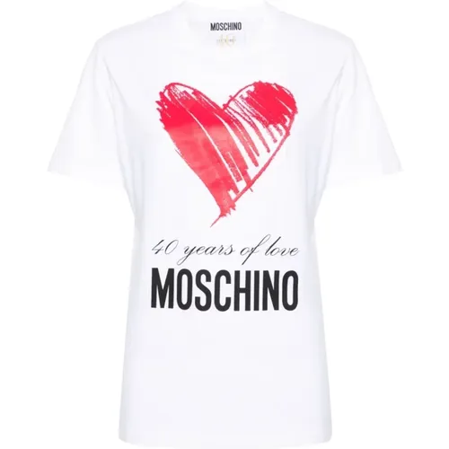 T-shirts and Polos , female, Sizes: S - Moschino - Modalova