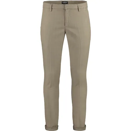 Baumwoll Chino Hose mit Aufrollbaren Bündchen , Herren, Größe: W36 - Dondup - Modalova