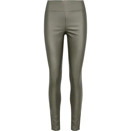 High Waist Leggings Olivgrün , Damen, Größe: L - Soyaconcept - Modalova