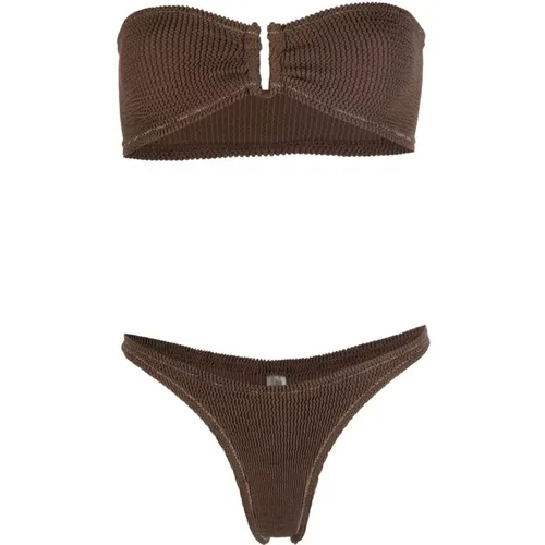 Textured Bandeau Bikini Set , female, Sizes: ONE SIZE - Reina Olga - Modalova