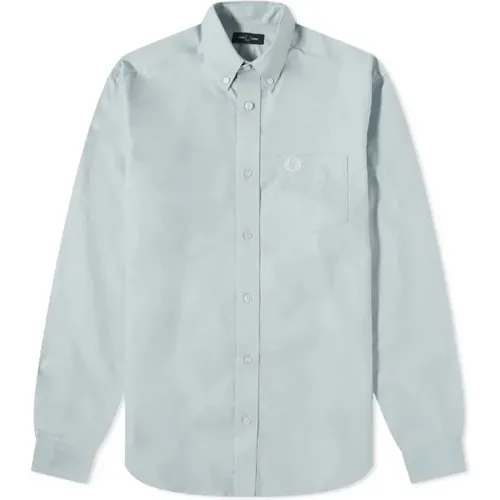 Klassisches Oxford Cotton Button-Up Shirt , Herren, Größe: S - Fred Perry - Modalova