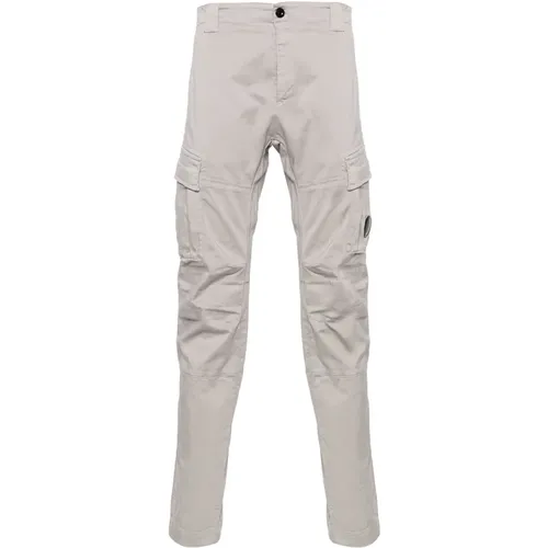 CP Company Trousers Dove Grey , male, Sizes: S, L - C.P. Company - Modalova