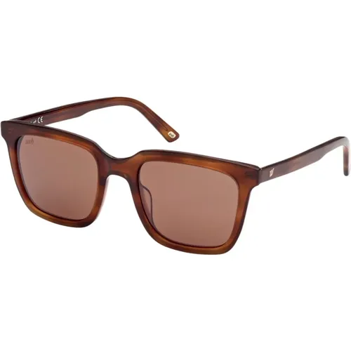 Blonde Havana Sunglasses , unisex, Sizes: 53 MM - WEB Eyewear - Modalova