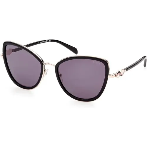 Metall Sonnenbrille für Frauen , unisex, Größe: ONE Size - EMILIO PUCCI - Modalova