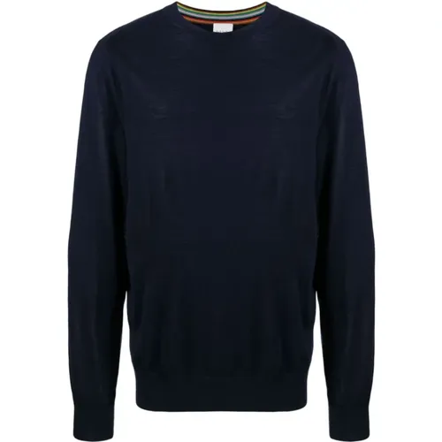 Merino Wool Crew Neck Sweater , male, Sizes: 2XL, XL, M, S, L - Paul Smith - Modalova