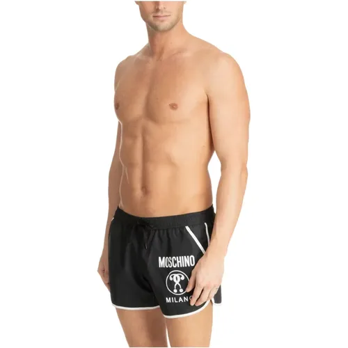 Double Question Mark Swim shorts , male, Sizes: L - Moschino - Modalova