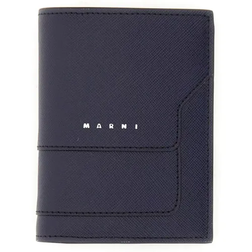 Bifold Geldbörse mit Druckknopf - Marni - Modalova