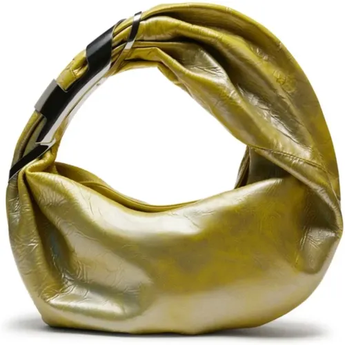Gold Wrapped Bag , female, Sizes: ONE SIZE - Diesel - Modalova