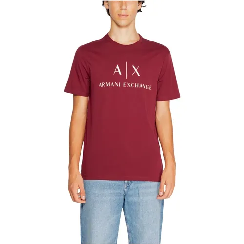 Herren T-Shirt und Polo Kollektion , Herren, Größe: L - Armani Exchange - Modalova