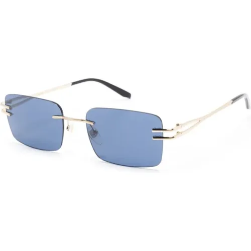 Silberne Sonnenbrille für den täglichen Gebrauch , unisex, Größe: 56 MM - Gigi Studios - Modalova