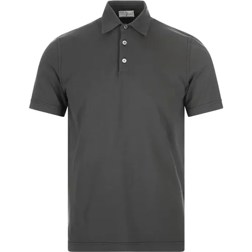 T-shirts and Polos Grey , male, Sizes: 3XL, 5XL, M, 6XL, L, XL, 4XL - Fedeli - Modalova