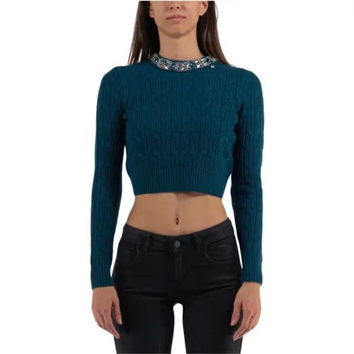 Tricot Sweater , female, Sizes: L, S - Elisabetta Franchi - Modalova