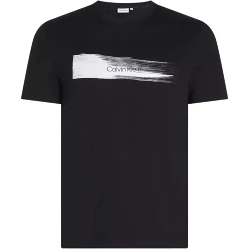 Bürstenlogo Herren T-Shirt - Calvin Klein - Modalova