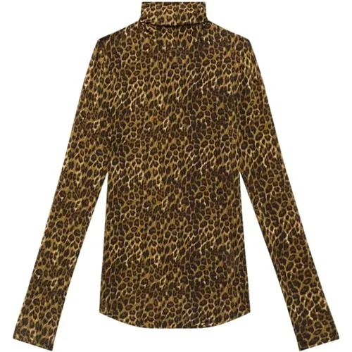 Animal Print Rollkragenpullover , Damen, Größe: M - Isabel marant - Modalova