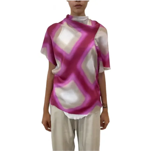 Asymmetrischer Ausschnitt Blousons Chemises , Damen, Größe: XS - Rick Owens - Modalova