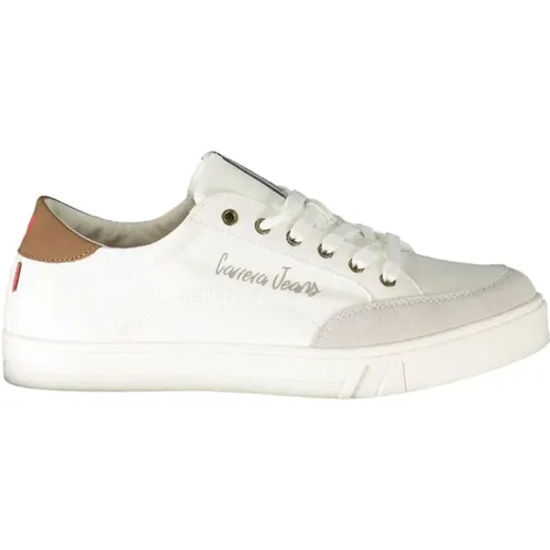 Polyester Sneakers with Lace-Up, Contrast Details, Logo , male, Sizes: 9 UK, 11 UK, 6 UK, 10 UK, 7 UK, 8 UK - Carrera - Modalova