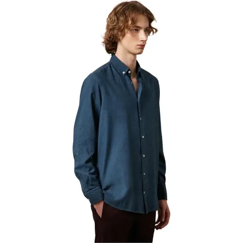 Klassisches Button-Down Hemd , Herren, Größe: XL - Massimo Alba - Modalova