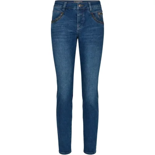 Blaue Naomi Zole Jeans mit coolen Details - MOS MOSH - Modalova