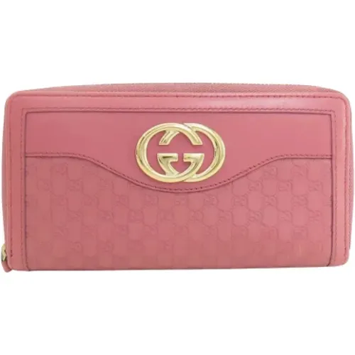 Pre-owned Leather wallets , female, Sizes: ONE SIZE - Gucci Vintage - Modalova