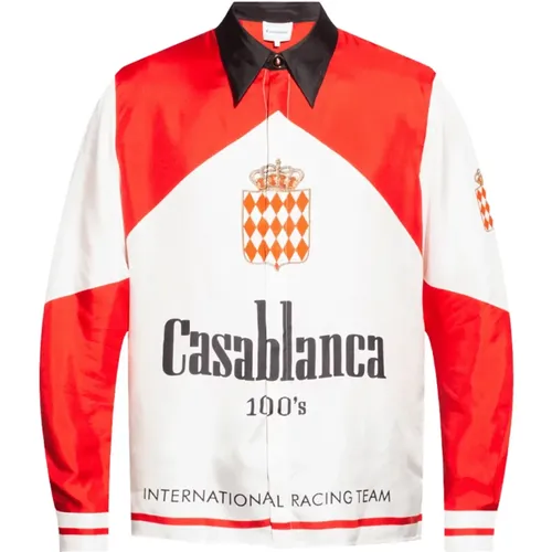 Rotes Grand Prix Seidenhemd - Casablanca - Modalova