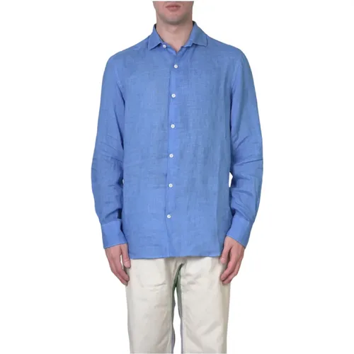 MC2 Pamplona Linen Shirt , male, Sizes: L - MC2 Saint Barth - Modalova