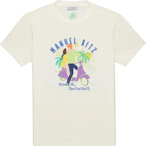 T-Shirts , male, Sizes: M, L, S - Manuel Ritz - Modalova