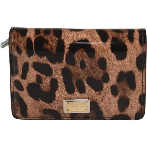 Geldbörse mit Leopardenmuster - Dolce & Gabbana - Modalova