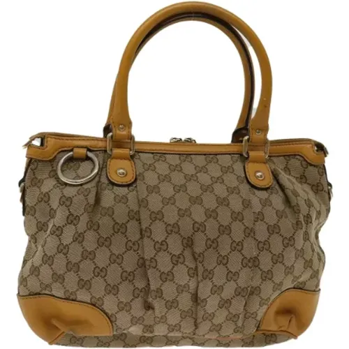 Pre-owned Canvas handbags , female, Sizes: ONE SIZE - Gucci Vintage - Modalova