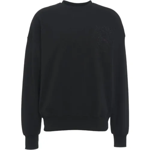 Printed Crewneck Sweatshirt , male, Sizes: M, XL, L - Disclaimer - Modalova