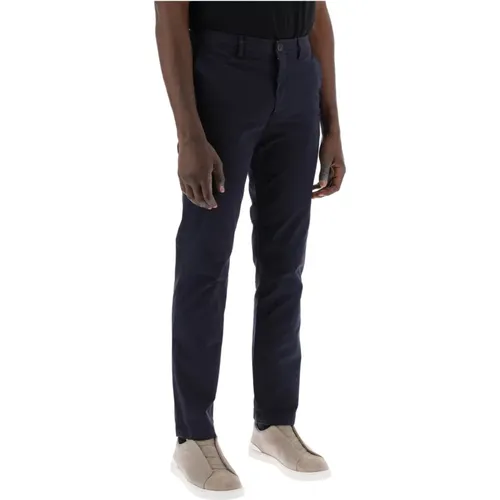 Baumwoll Stretch Chino Hose , Herren, Größe: W33 - PS By Paul Smith - Modalova