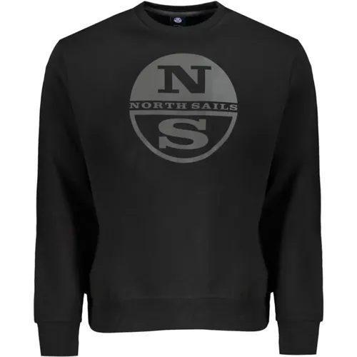 Schwarzer Baumwollpullover , Herren, Größe: 2XL - North Sails - Modalova