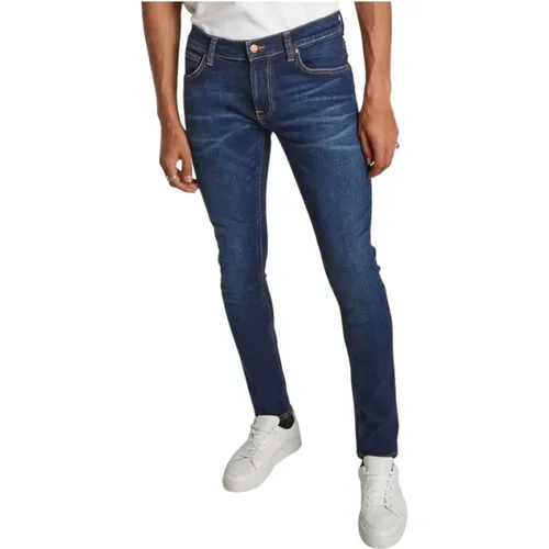 Enge Terry -Jeans , Herren, Größe: W28 L32 - Nudie Jeans - Modalova