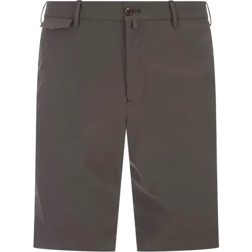 Grey Stretch Bermuda Shorts with Pockets , male, Sizes: XL, 3XL, 4XL, M, 2XL, L - PT Torino - Modalova