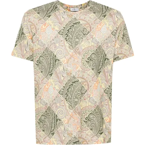 Lässiges Baumwoll T-Shirt X0840 , Herren, Größe: 2XL - ETRO - Modalova