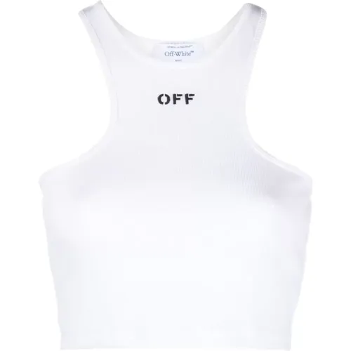 Off , Topwear for Women Ss24 , female, Sizes: S, XS - Off White - Modalova