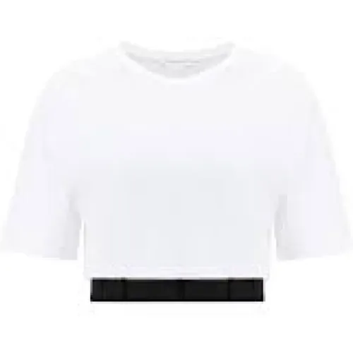 T-Shirt , Damen, Größe: 2XS - alexander mcqueen - Modalova