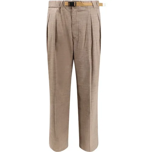 Mens Clothing Trousers Ss24 , male, Sizes: L - White Sand - Modalova