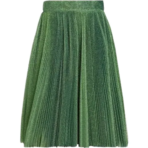 Metallic Pleated Skirt , female, Sizes: M, 3XS, XS, 2XS - Dolce & Gabbana - Modalova