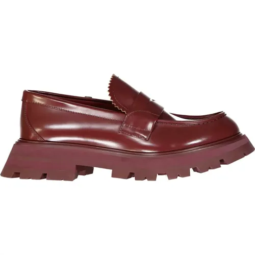 Leder-Loafer mit Gummisohle - alexander mcqueen - Modalova