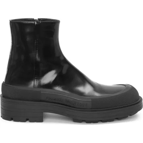 Leather Ankle Boots , male, Sizes: 10 UK - alexander mcqueen - Modalova