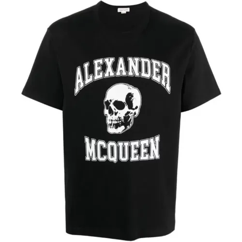 Schwarze T-Shirts und Polos , Herren, Größe: M - alexander mcqueen - Modalova