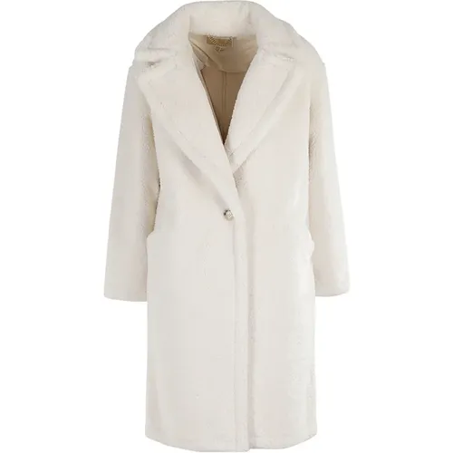 Teddy Shearling Coat , female, Sizes: M - Michael Kors - Modalova