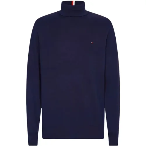 Herren Kaschmir-Mischung Rollkragenpullover - Tommy Hilfiger - Modalova