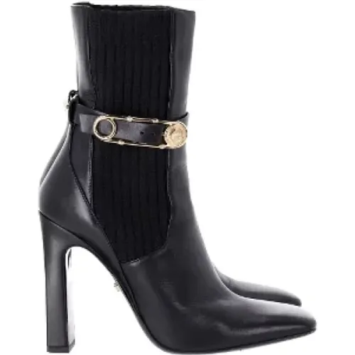 Pre-owned Leather boots , female, Sizes: 5 1/2 UK - Versace Pre-owned - Modalova