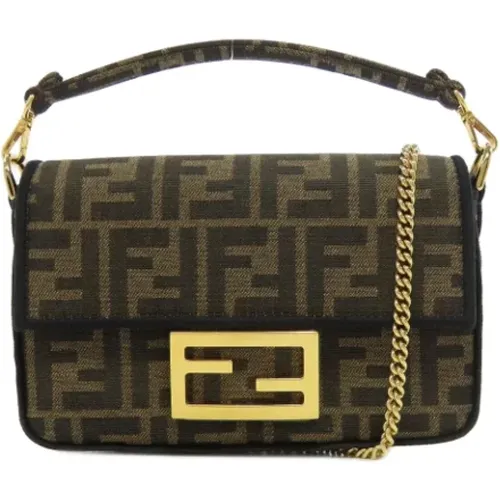 Pre-owned Canvas fendi-bags , female, Sizes: ONE SIZE - Fendi Vintage - Modalova