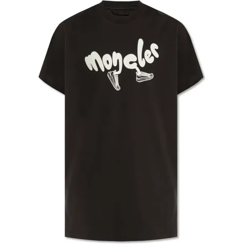 T-Shirt mit Logo , Herren, Größe: M - Moncler - Modalova